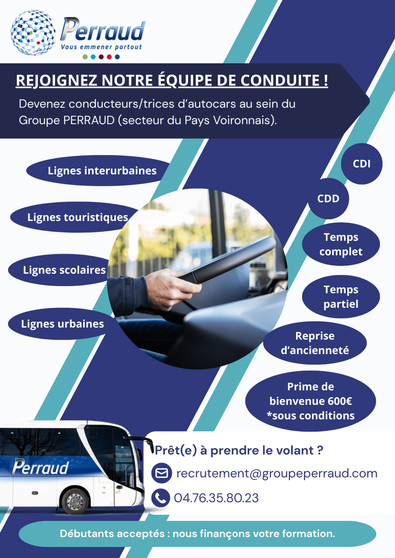 flyer recrutement PERRAUD